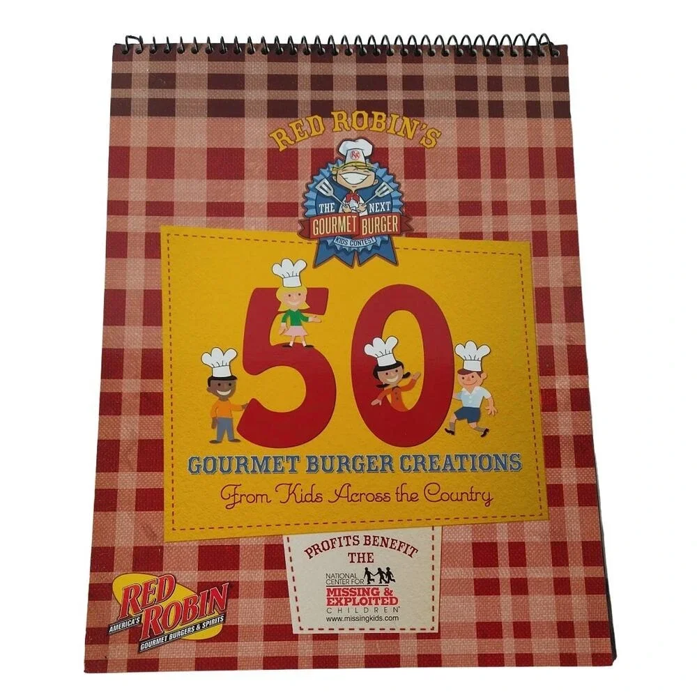 Red Robin Kids Cookbook – 50 Gourmet Burger Creations‎ (2007 Spiral‑Bound)